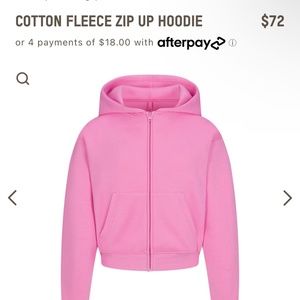 Skims bubblegum pink hoodie